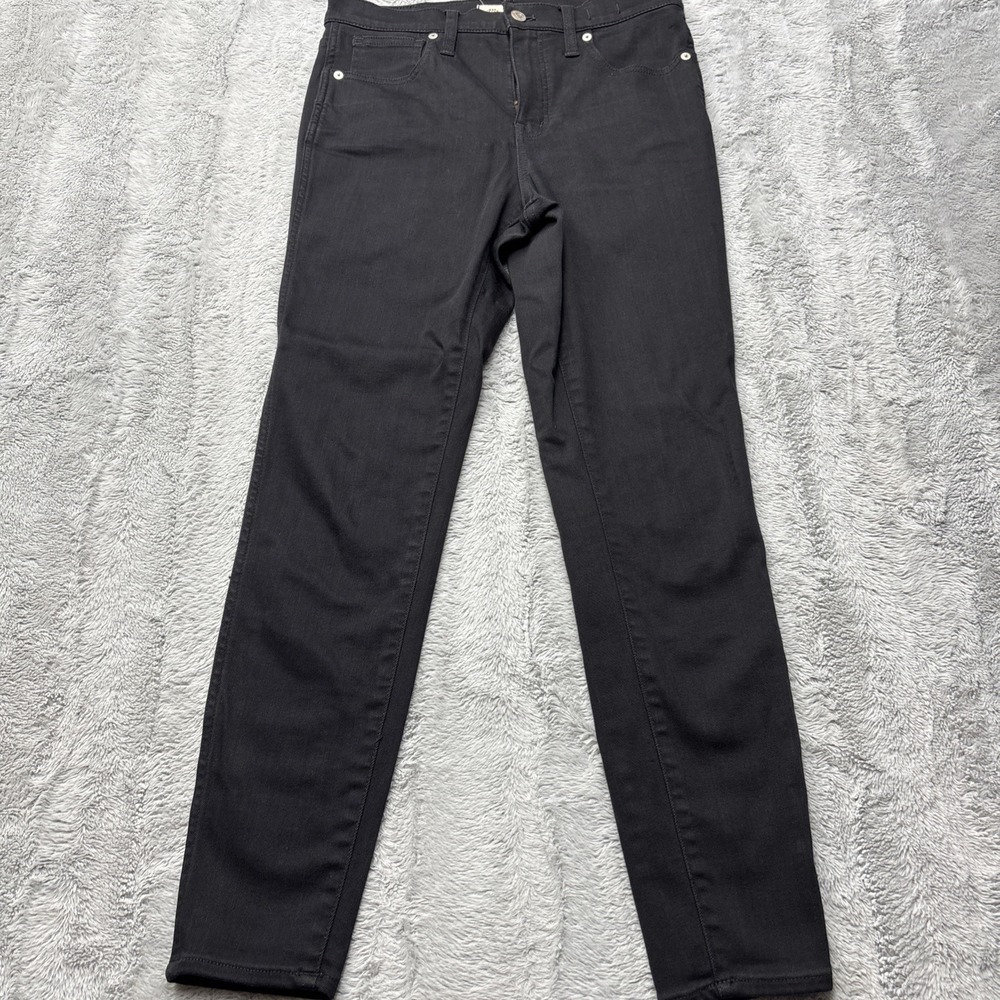 Madewell Jeans Womens 28 Black 10" High Rise Skinny